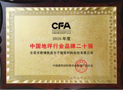 中國地坪行業(yè)品牌二十強
